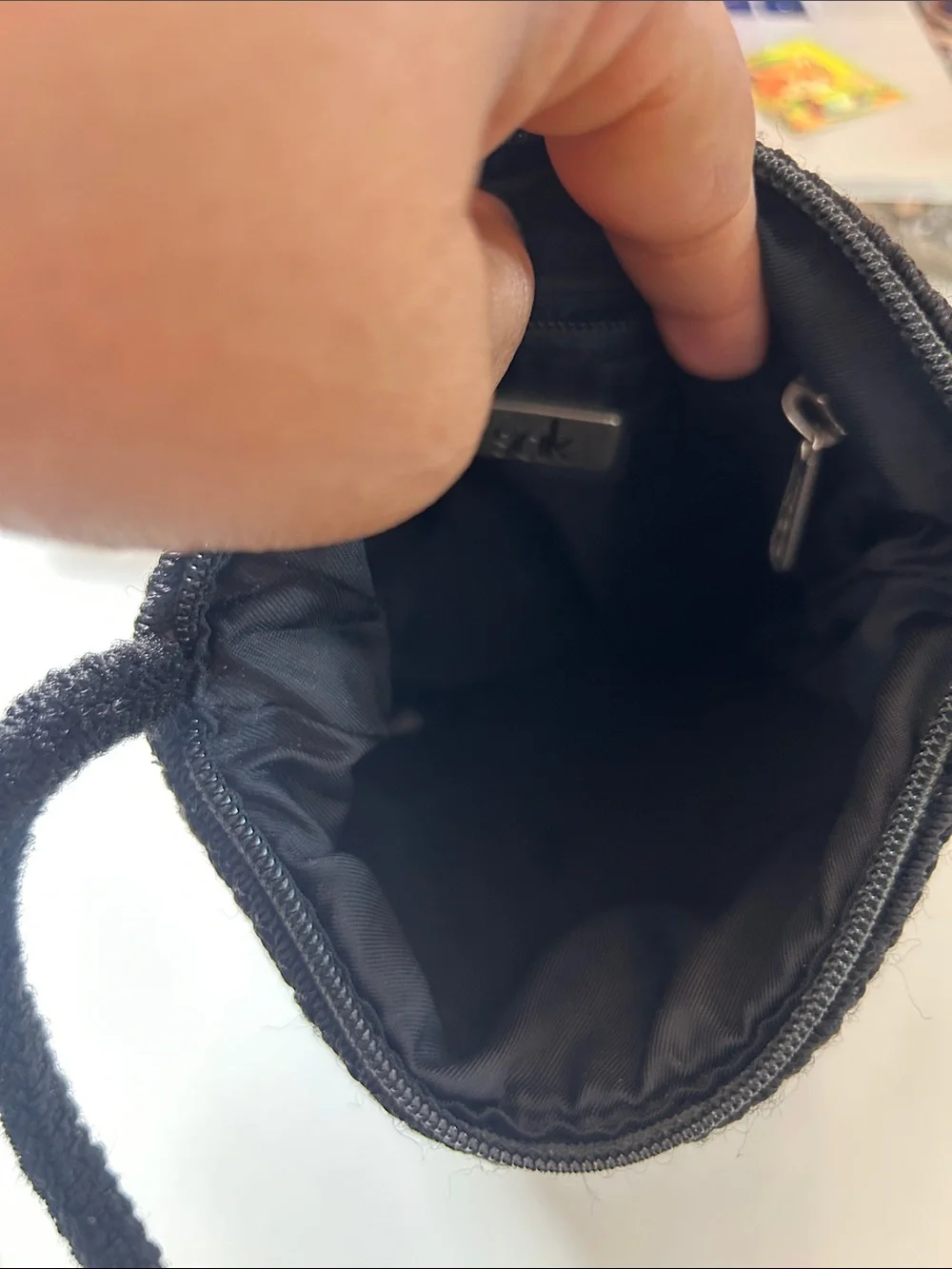 The Sak Black Crochet Crossbody Bag